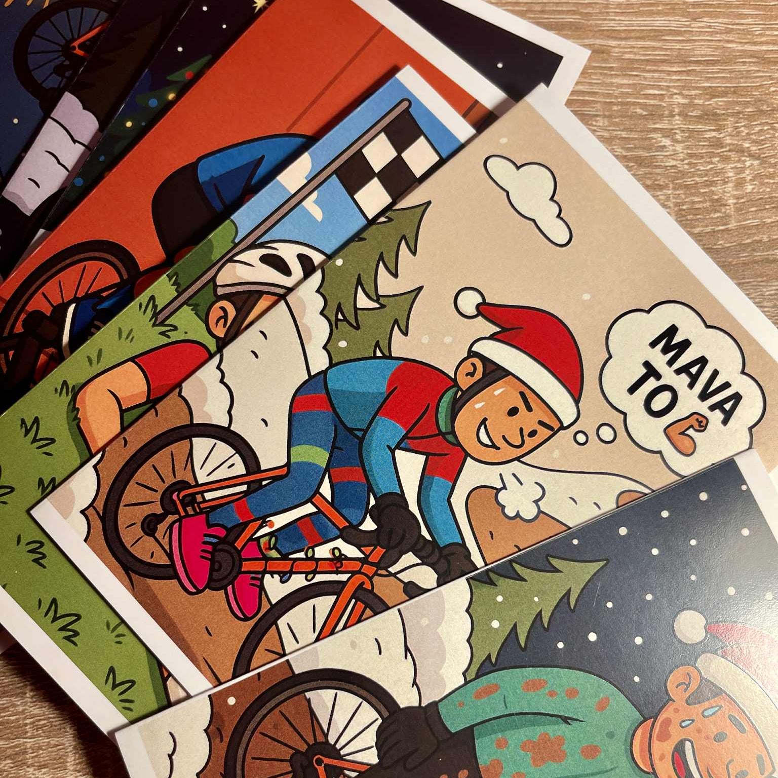 Set ON - kolesarske voščilnice